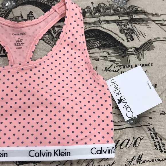 🎁 Calvin Klein Carousel Racerback Bralette - Picture 5 of 9